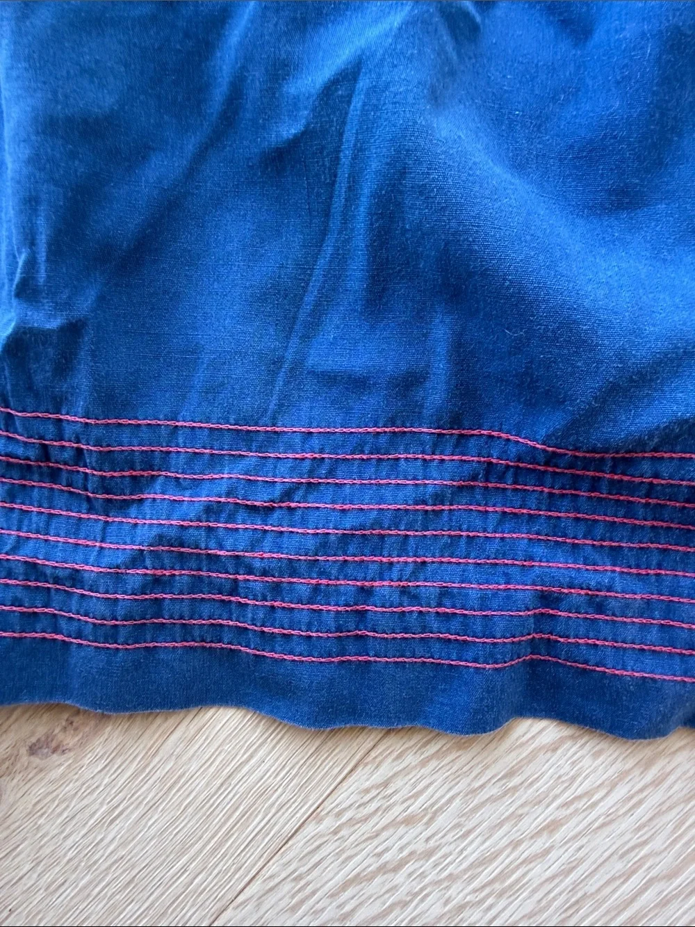 Vintage hand made Navy Sailor-Style Kids Dress with Red Necktie ❤️💙⚓️